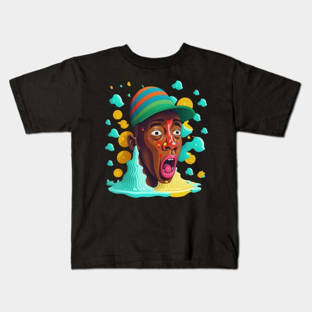 Tyler, the Creator == Original Fan Art Kids T-Shirt by unknown_pleasures